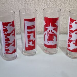 Vasos navideños (juego de 4)